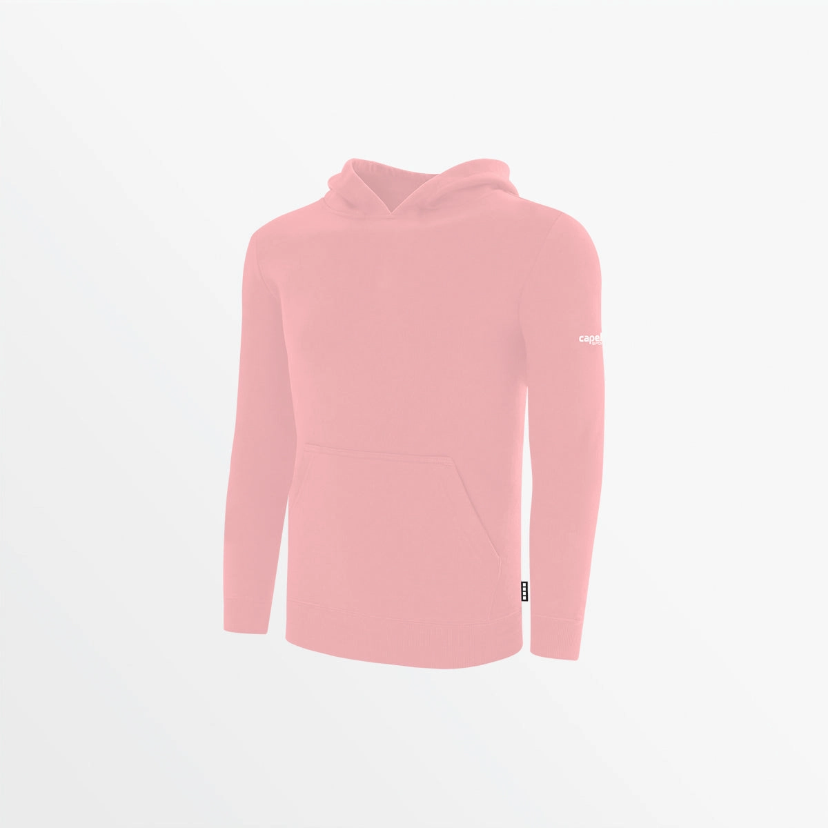 YOUTH BASICS FLEECE PULLOVER HOODIE WITH SLEEVE LOGO StaticResistant Material