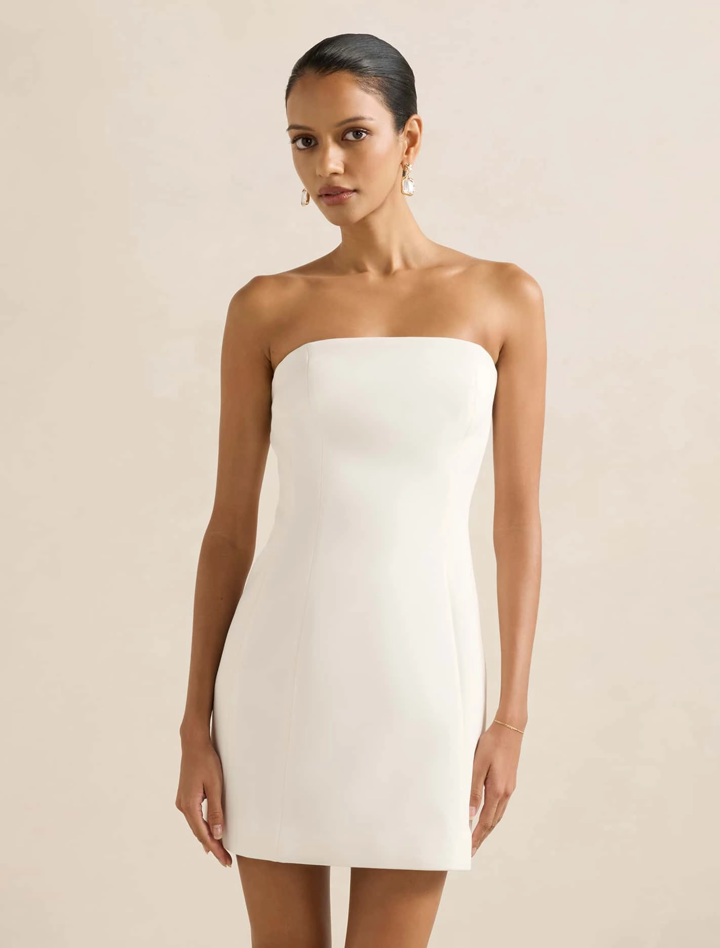 Match Quick Tahlie Petite Strapless Mini Dress