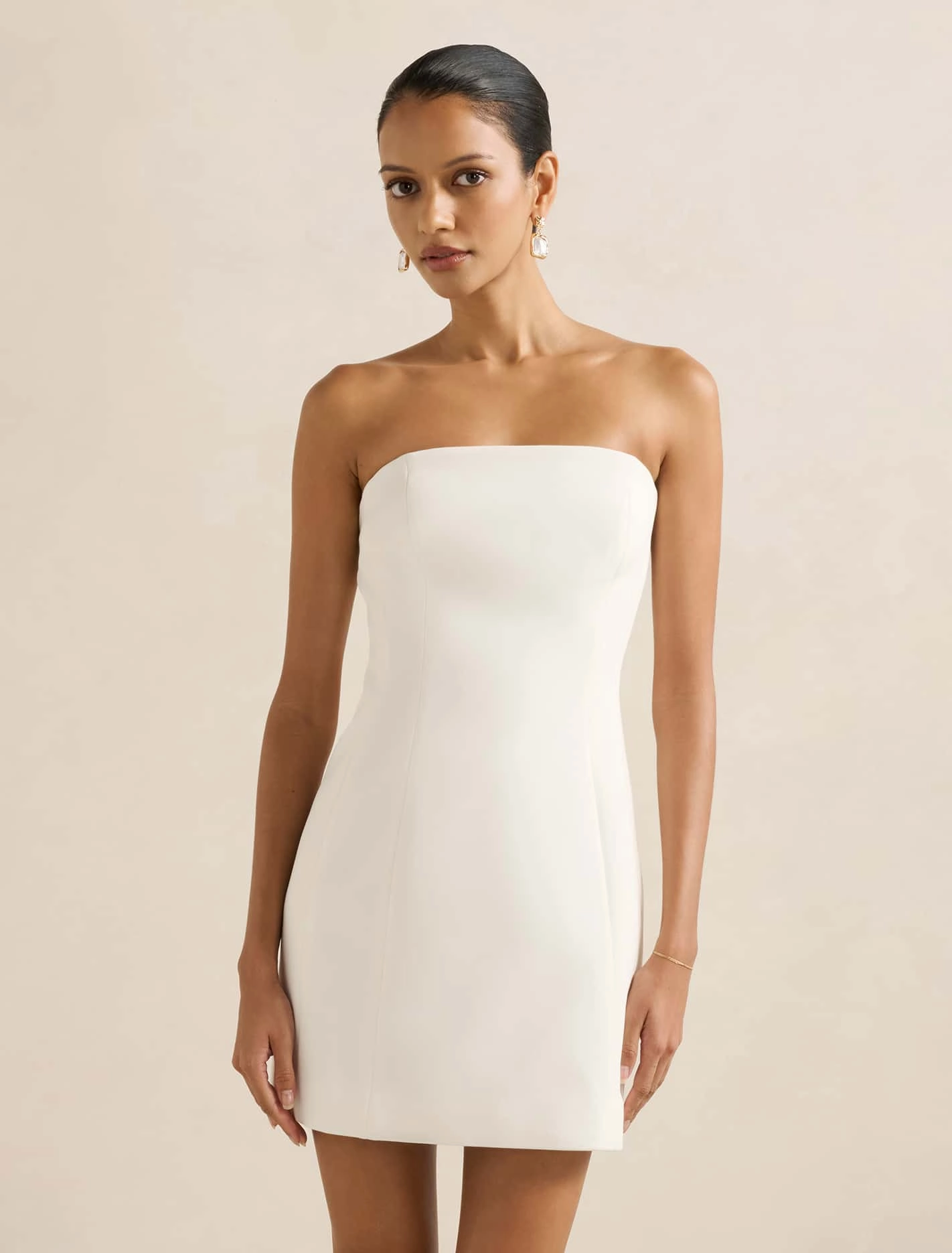 Shade Glow Tahlie Petite Strapless Mini Dress