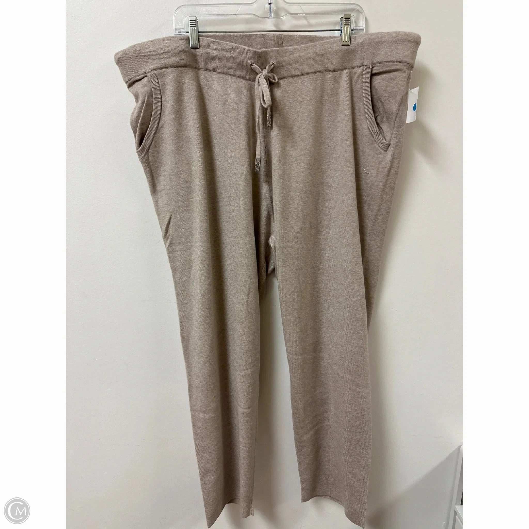 Perfect Pair Pants Lounge By Chicos In Tan, Size: 2x