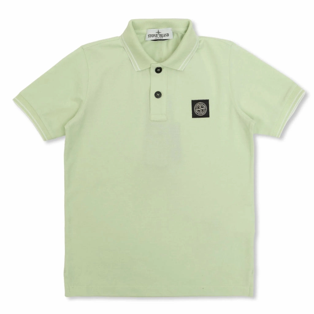 Stretch Fit Stone Island Junior Short Sleeve Polo