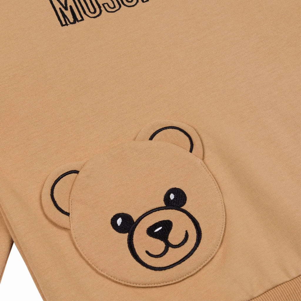 Moschino Kids Teddy Logo Sweatshirt MoistureWicking Material Formal Wear