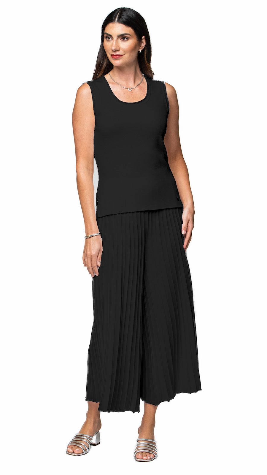 Sleepwear Cruise Collection Terry Tank Top, Black