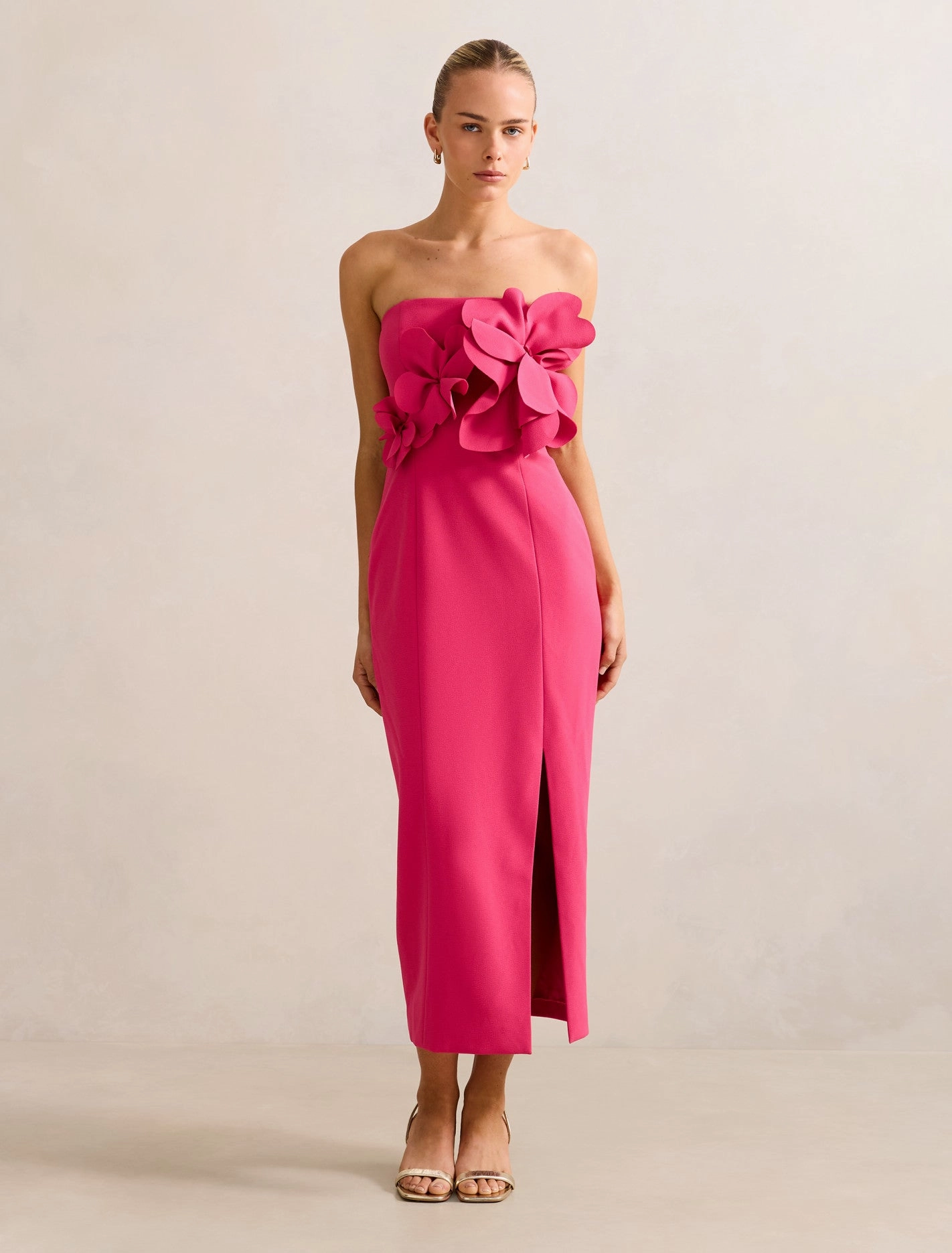 Feather Light Urban Light Tessa Flower Midi Dress