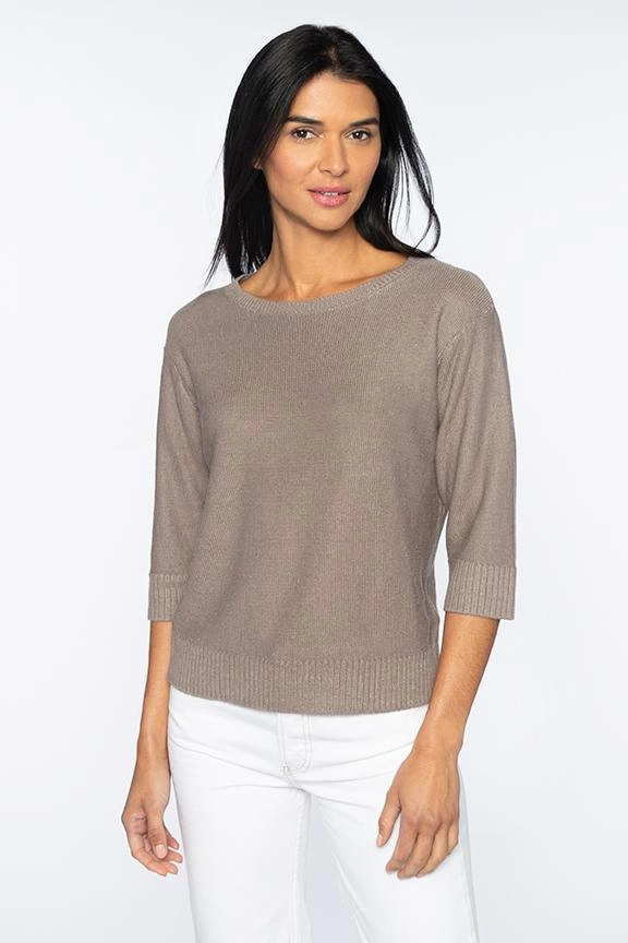 Reversible design Textured Easy Pullover