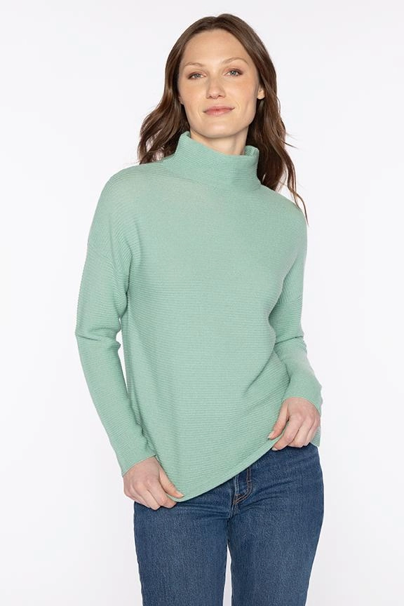 Low Impact Production Textured Slouchy Funnel Sweater