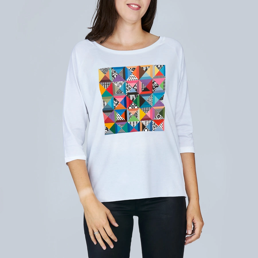 The Bailey 3/4 Sleeve Tee -  24-7 Versatile Design