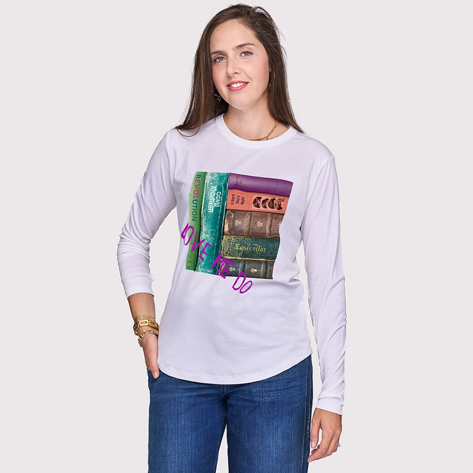 The Catherine Long Sleeve Tee - Come Together Student Essential decorative element