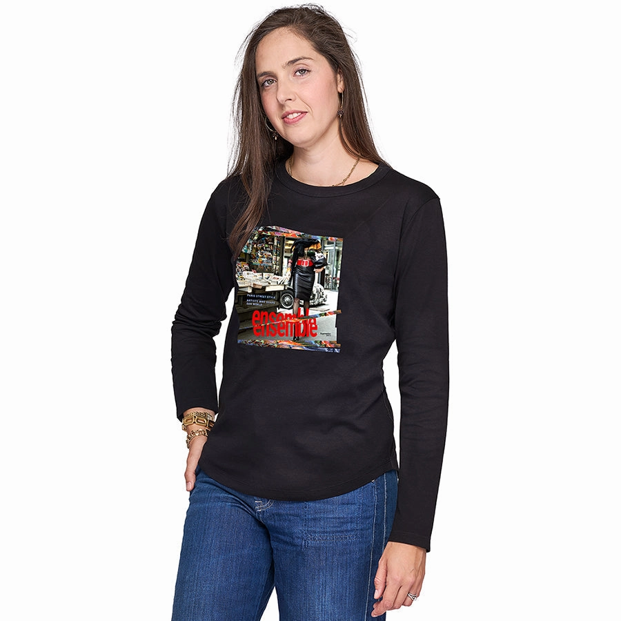 The Catherine Long Sleeve Tee - Ensemble Graphic Art