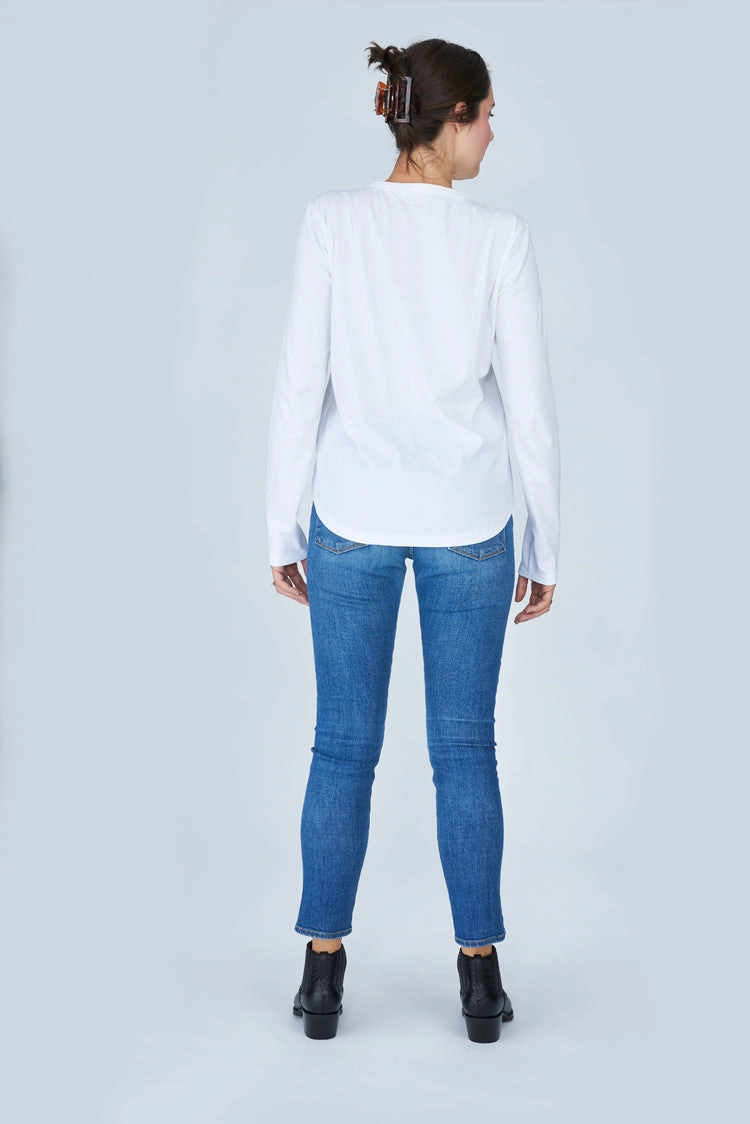 The Catherine Long Sleeve Tee - Ensemble Customizable Design Stretchable Cloth