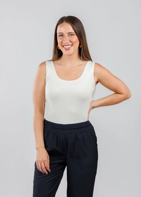 The Classic Micro Tank - Cream Chill Layer Snug feel