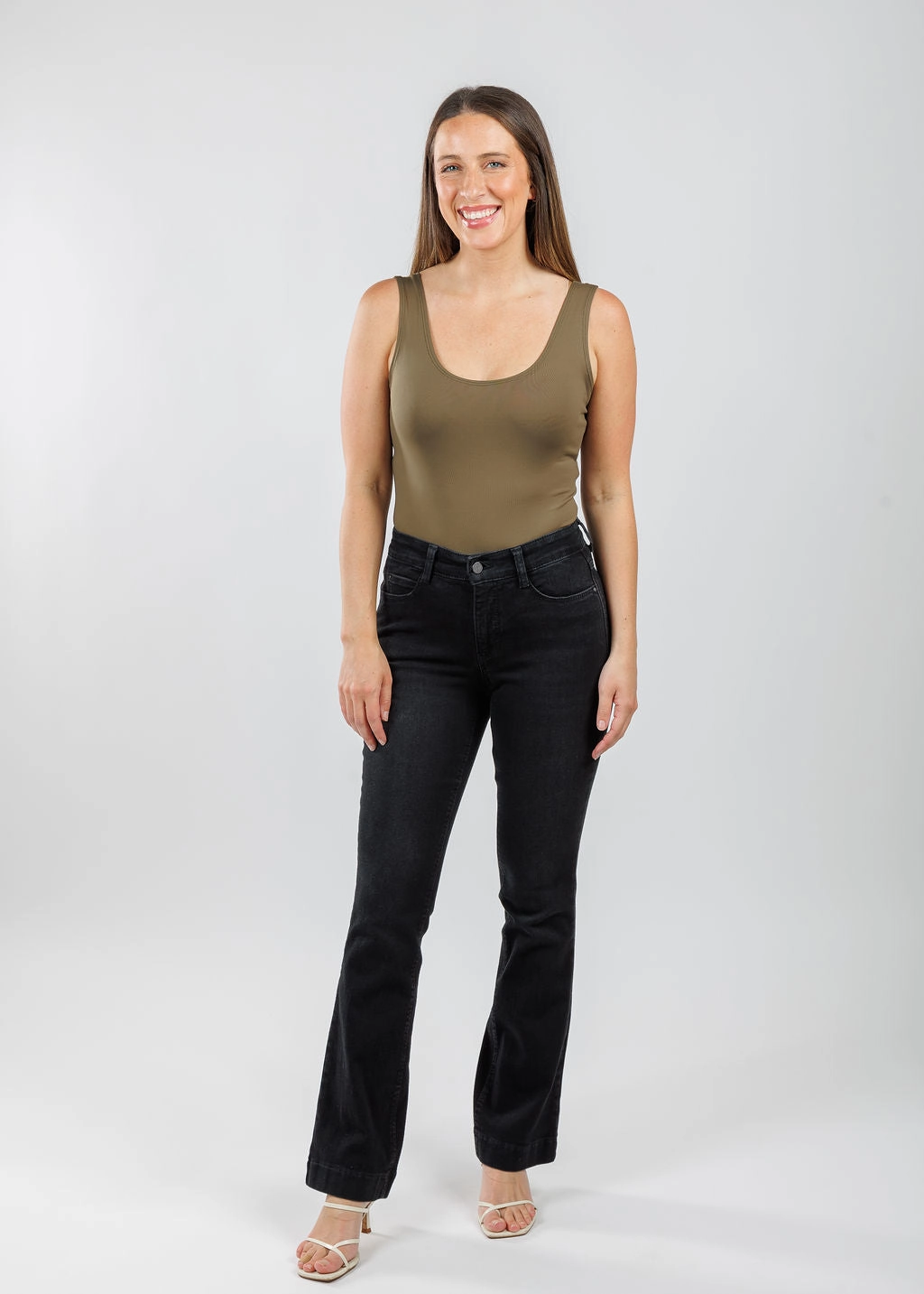Petite Option Youthful Vibe The Classic Micro Tank - Olive