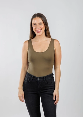 Affordable Luxury The Classic Micro Tank - Olive
