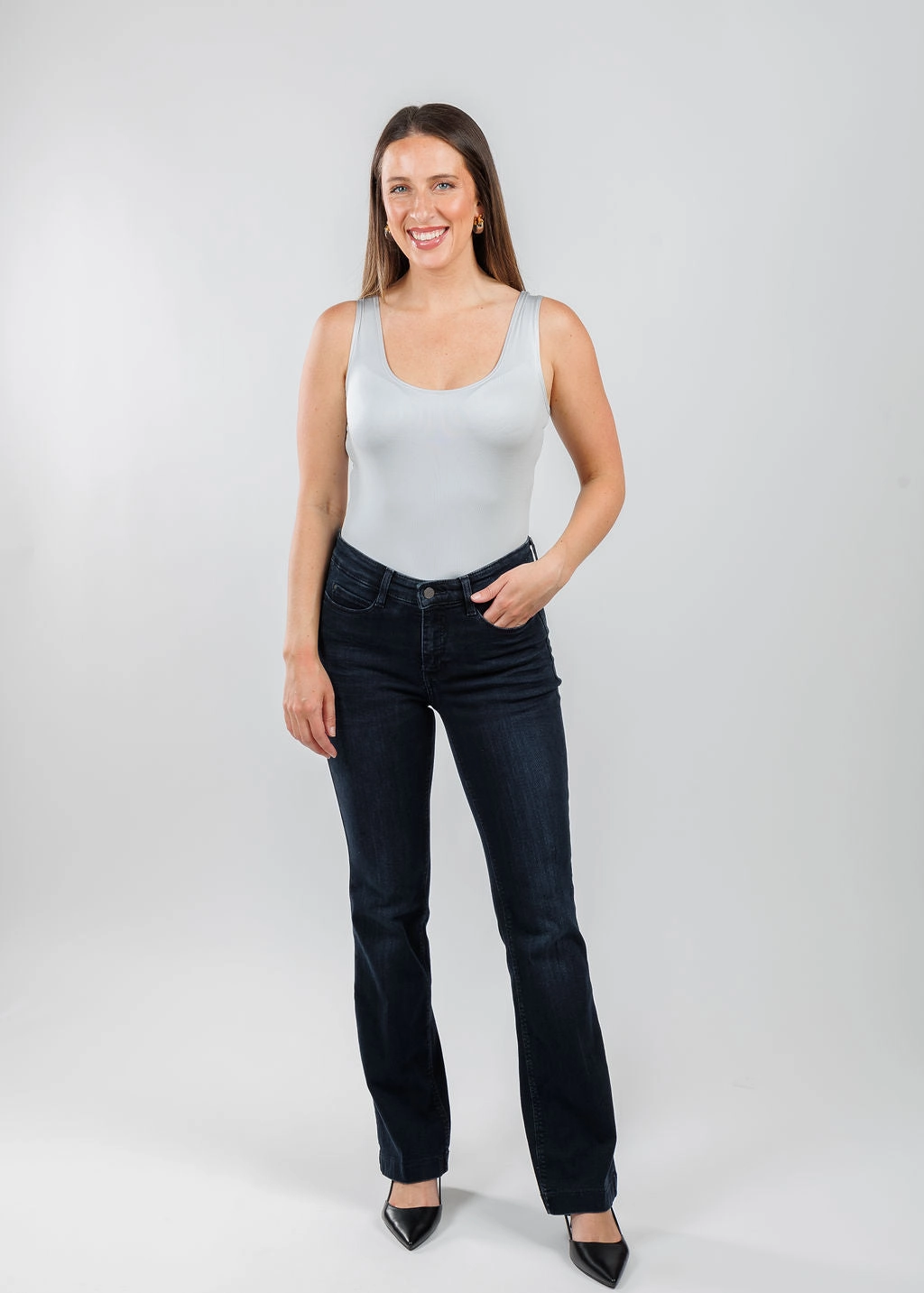 The Classic Micro Tank - Platinum Chic Look