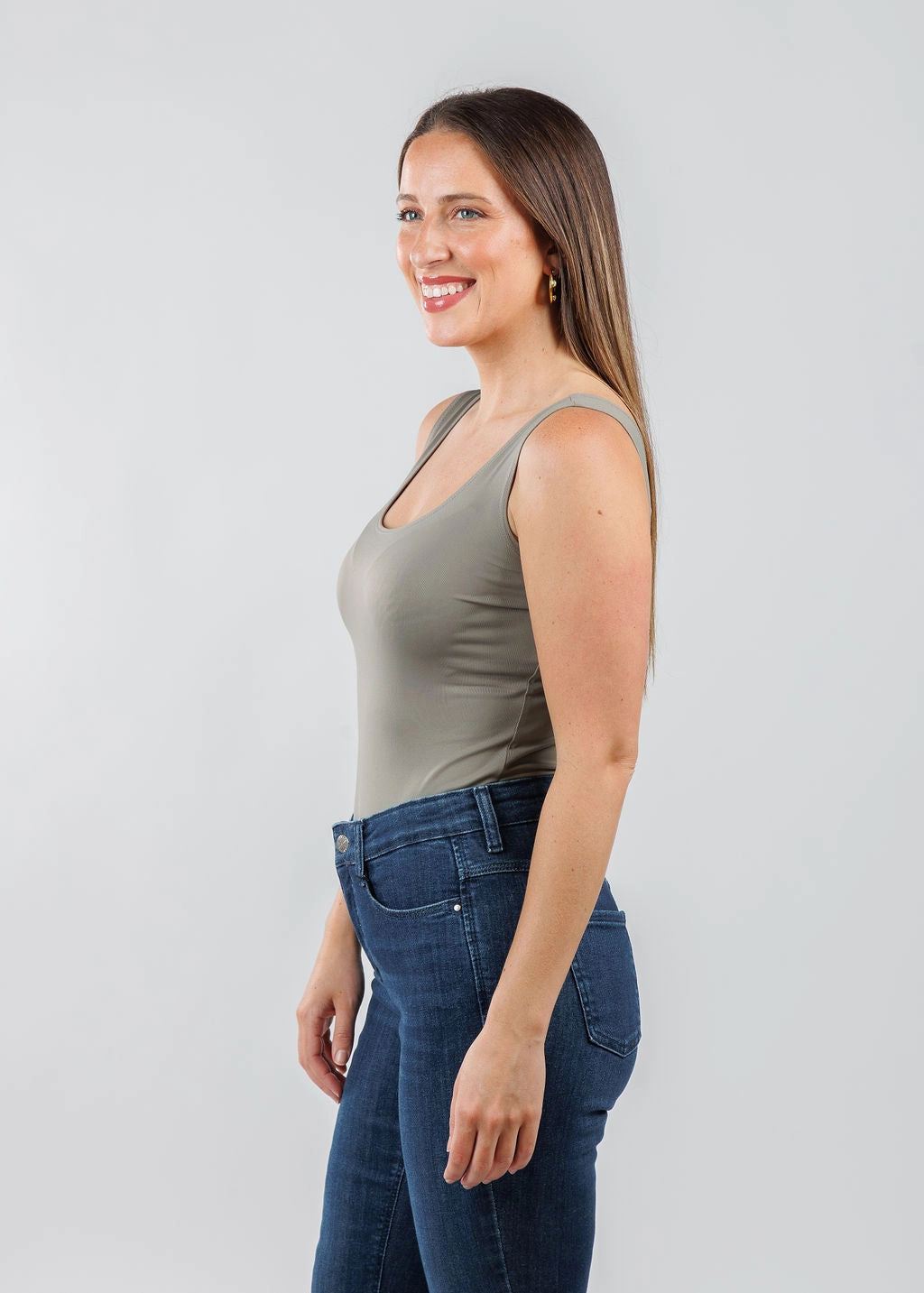 Anti Static Fabric Odor Resistant The Classic Micro Tank - Slate