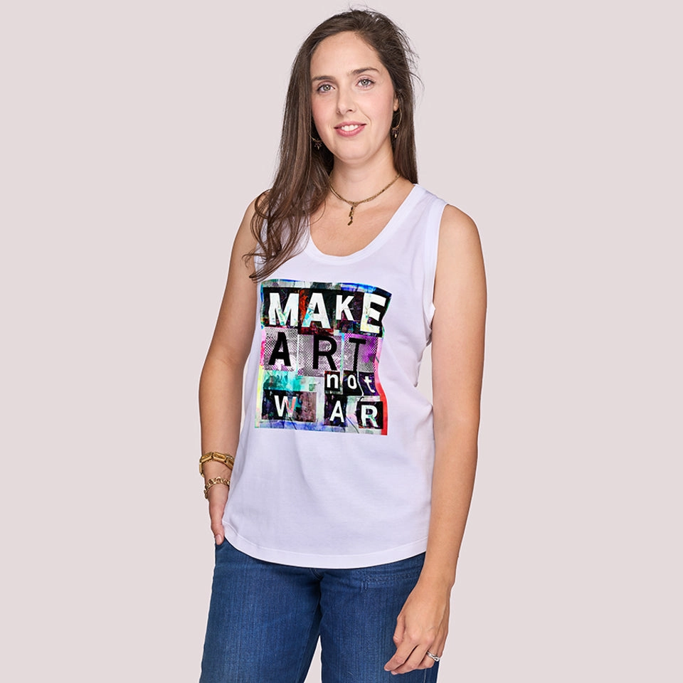 Smart Casual Wear Sustainable Material The Lola Tank Top - Make Art Not War