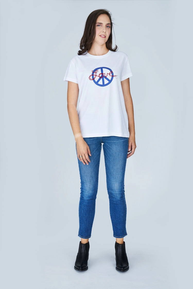 Minimalist Look The Niki T-Shirt - Love Peace