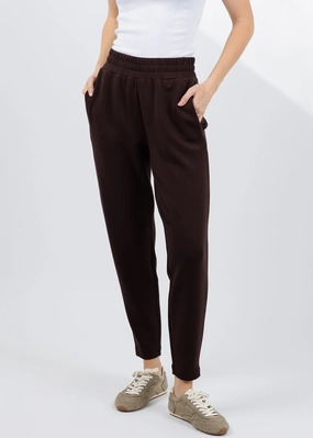 Relaxed Design Pocket Reinforcement The Slim Pant 27.5" - Coffee Bean