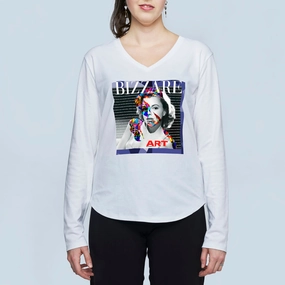 Compact Fold Design bohemian flair The Victoria Long Sleeve Tee - Bizzare Art