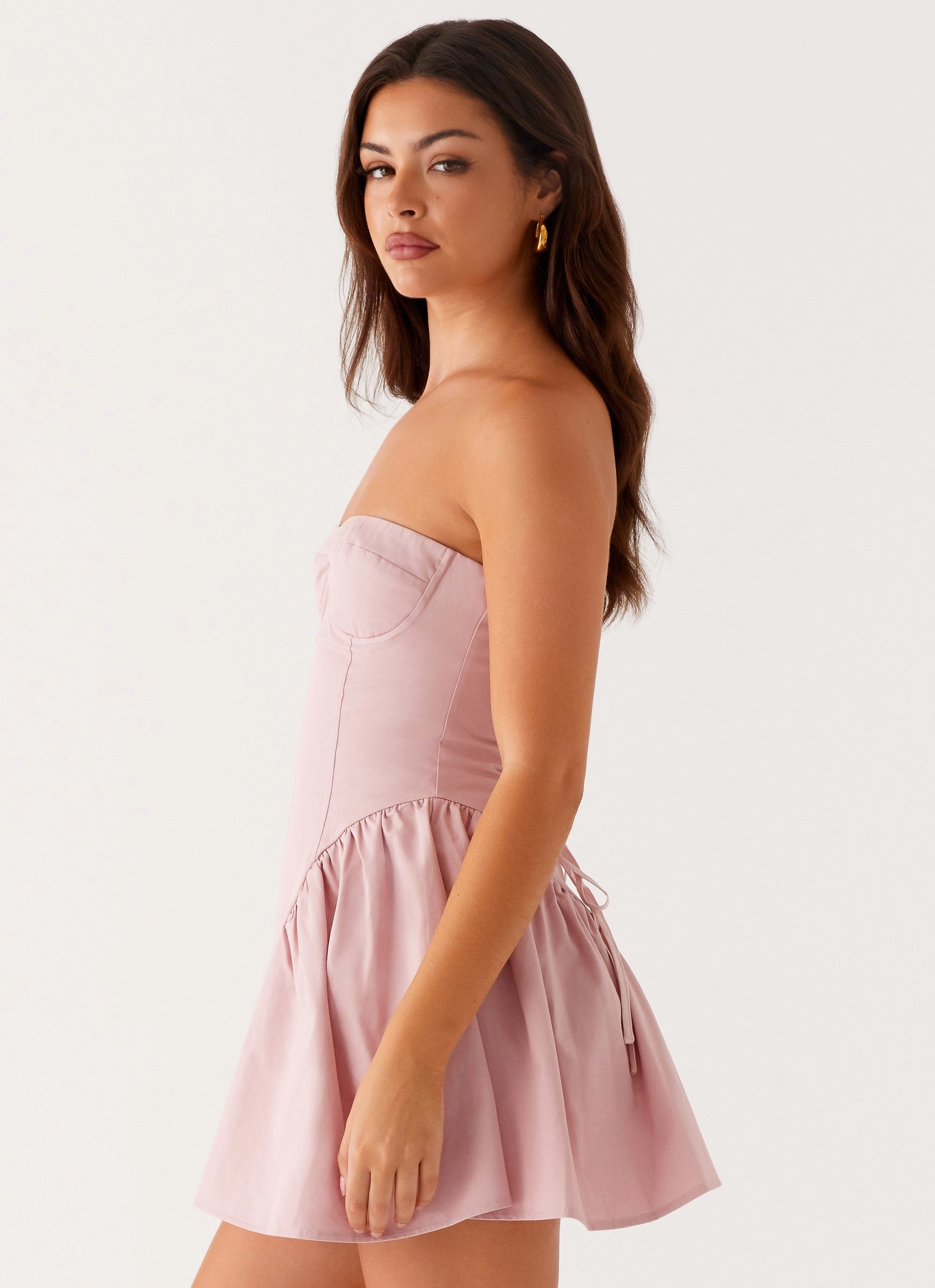 Fluid Cut Charlotte Mini Dress - Pink