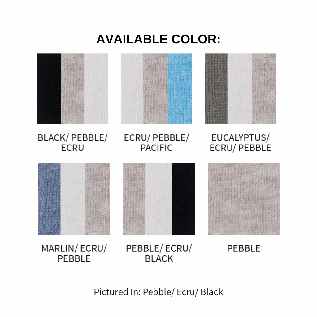 Thermal Stripe Crew Pullover Modern Knitwear