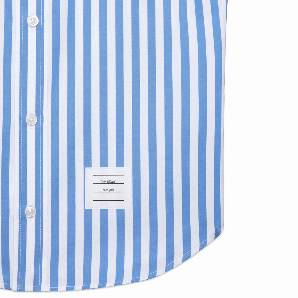Thom Browne Kids Striped Shirt Printed T-shirt Full Coverage Fit