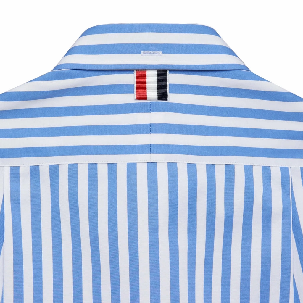 Thom Browne Kids Striped Shirt Heat Regulating Fabric Trendy Look
