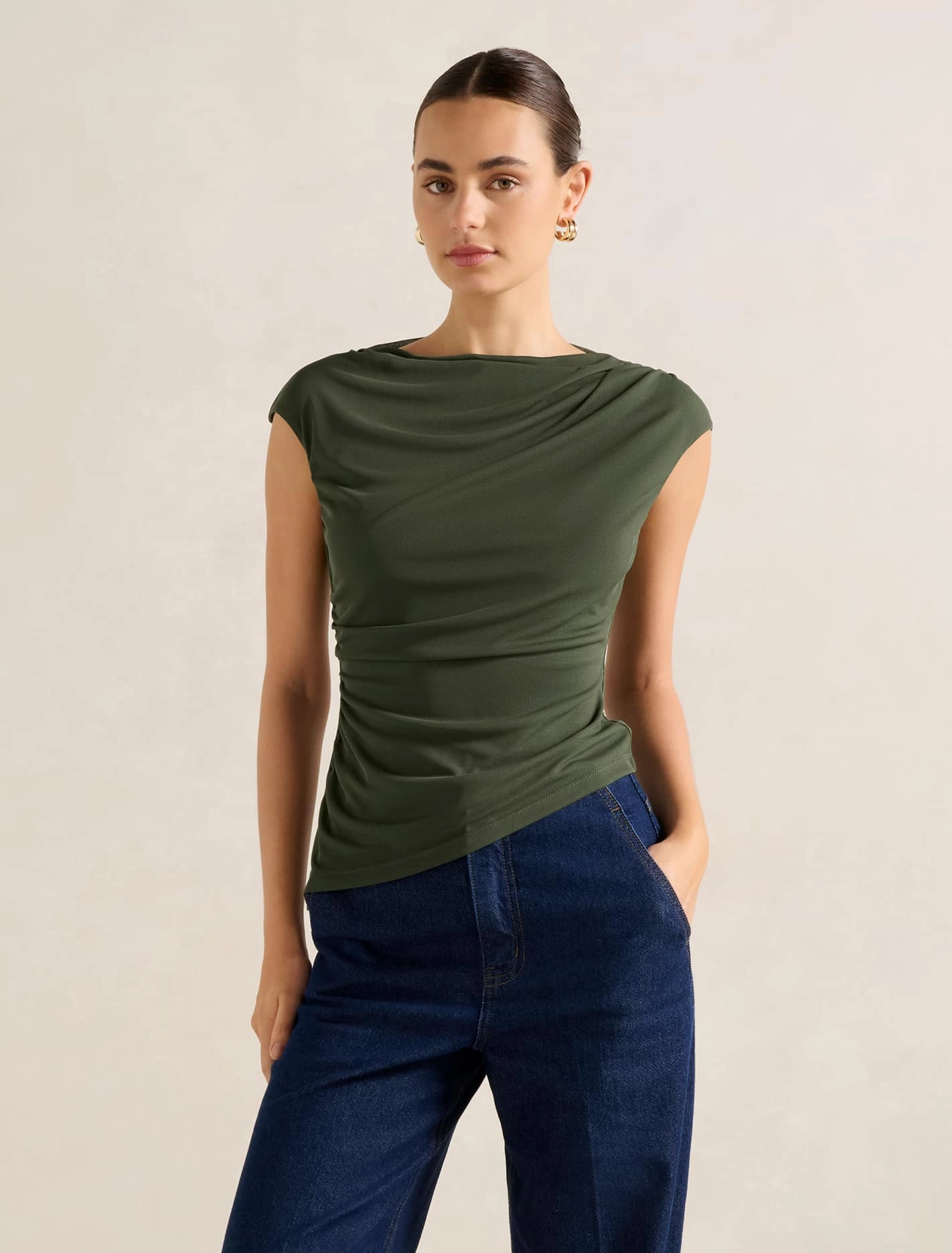 Tilda Mesh Asymm Top Easycare