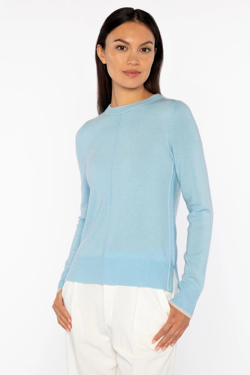 Tipped Crew Sweater Luxe Wear