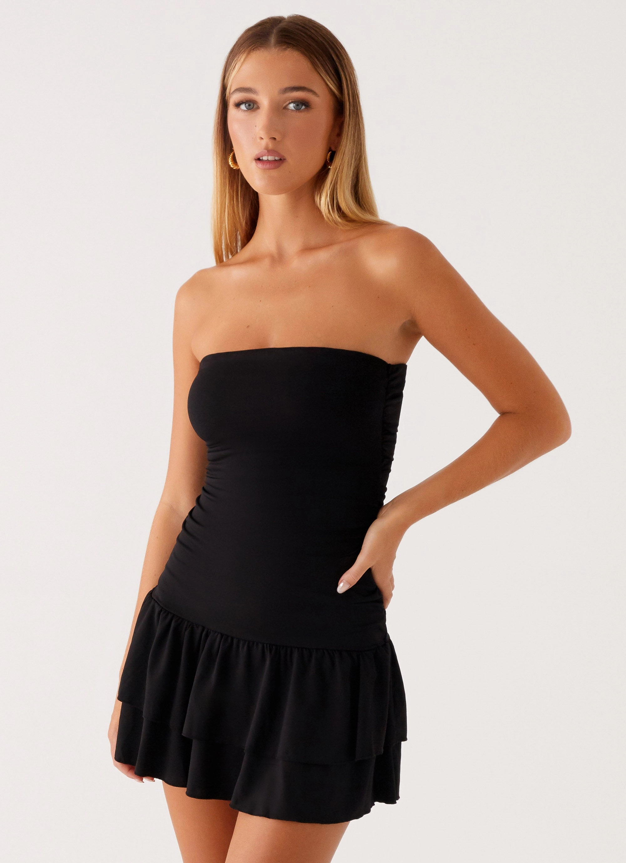 Tonya Mini Dress - Black Feel Good Minimal Cut