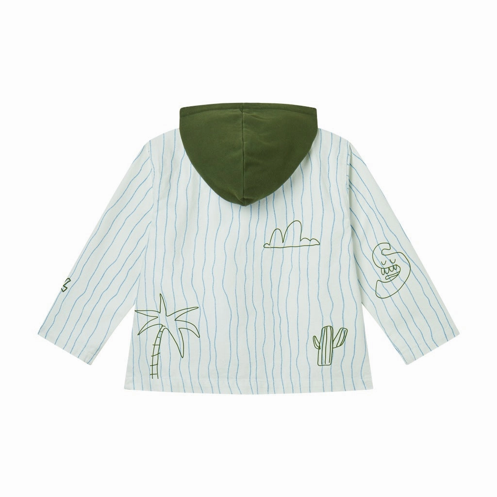 Stella McCartney Kids Scribble Stripes All-Over Print Jacket Sleek Casual