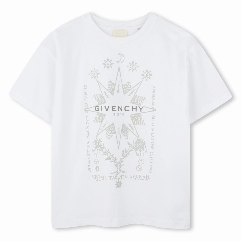 Givenchy Kids Graphic Logo T-shirt Timeless Wear short sleeved