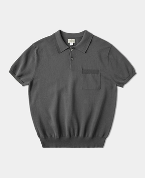 Breathable wear Lot 910S Knit Polo Shirt - Gray