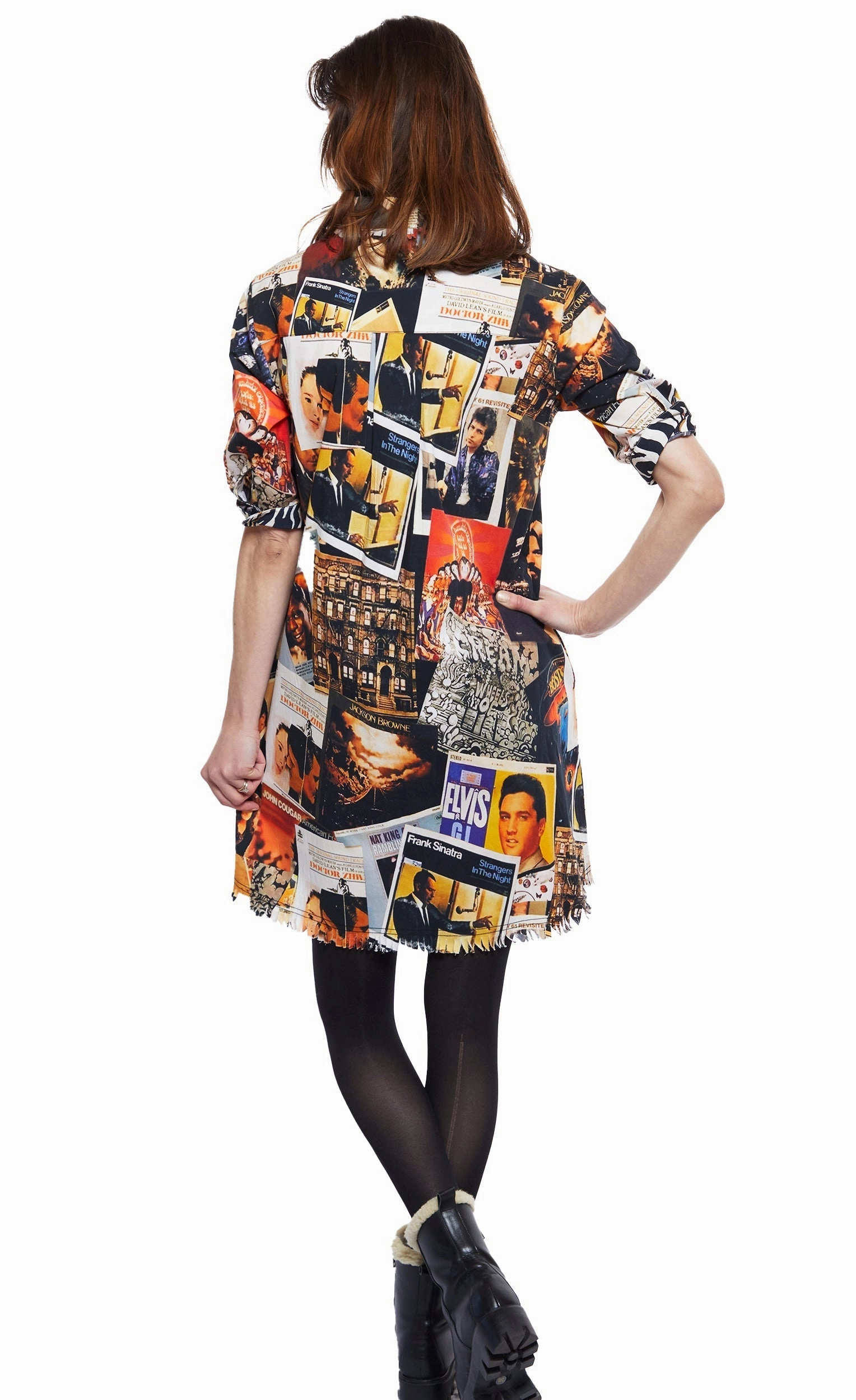 Chatham Dress - Rock And Roll Print Natural Feel Street Edge