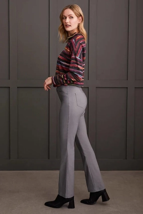 Tribal Microflare Flatten-It Pant- Multiple Colors Distressed finish Low Bulk Design