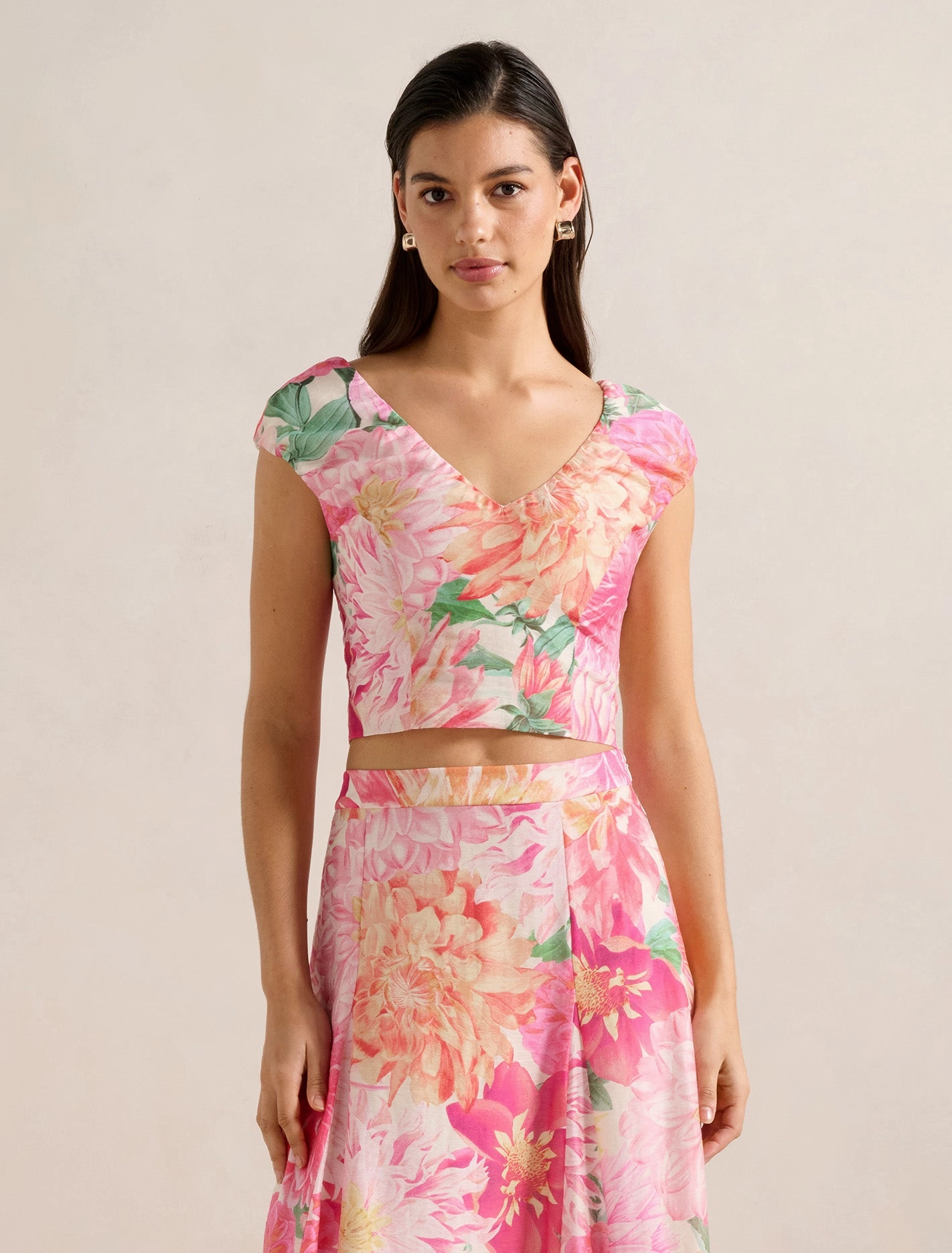 Alina V Neck Top AntiPillingTreatment Quick Dry Technology