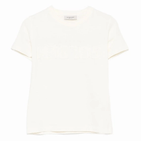 Golden Goose Distressed Cotton T-shirt With Logo Printed design Sustainable Production Process