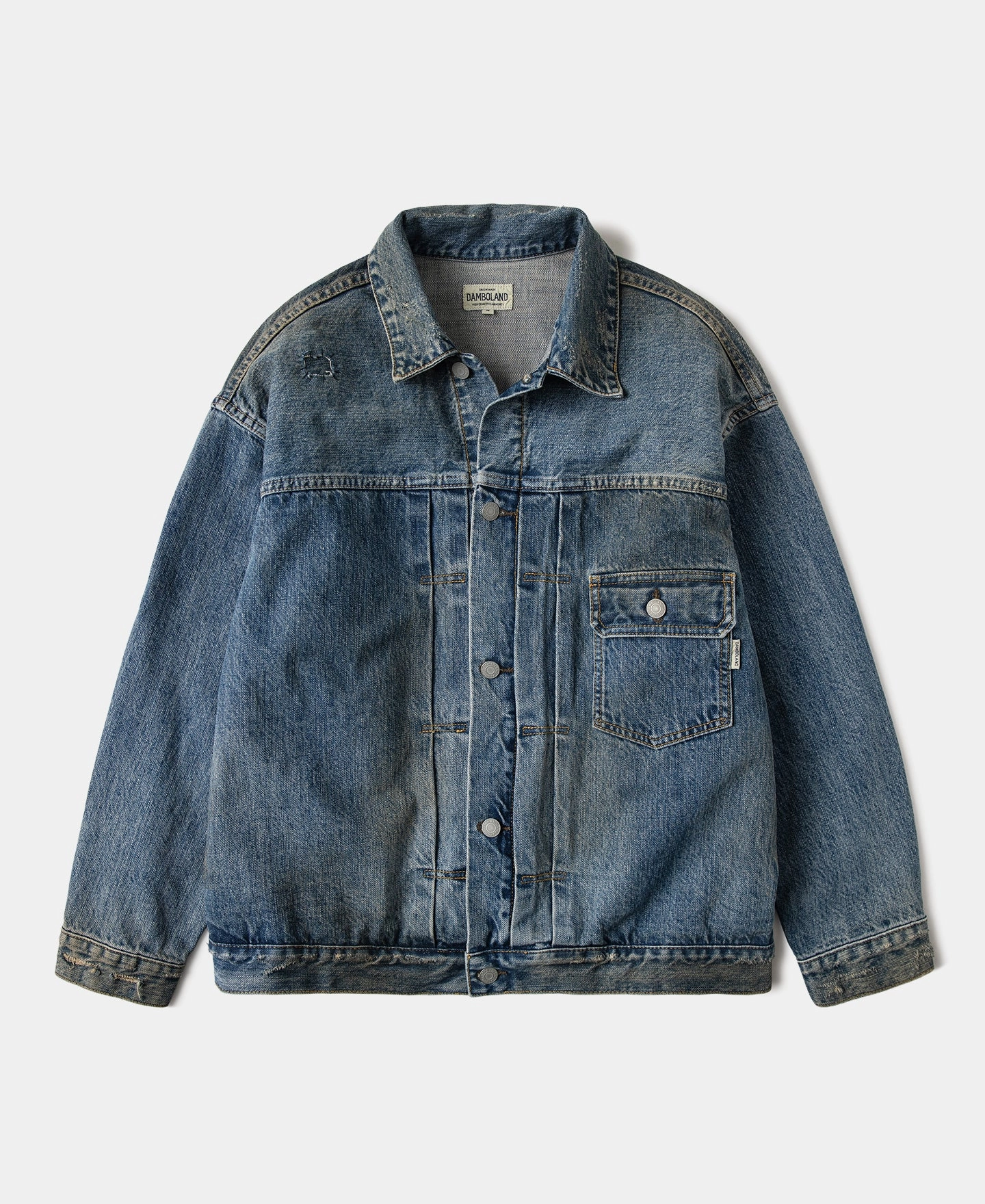 Type 1 Washed Denim Jacket - Repaired Edition Flex Fit Design