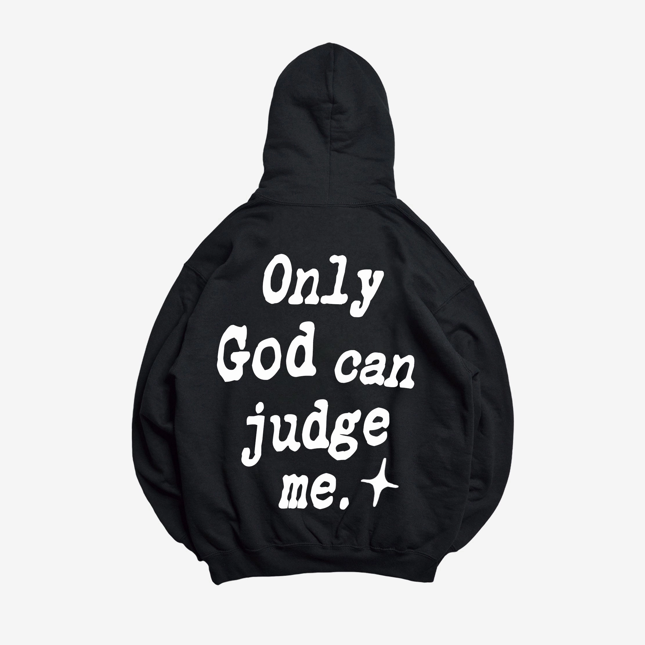 Non Iron Fabric Tech Ergonomic Shoulder Cut Judge Me (Hoodie)