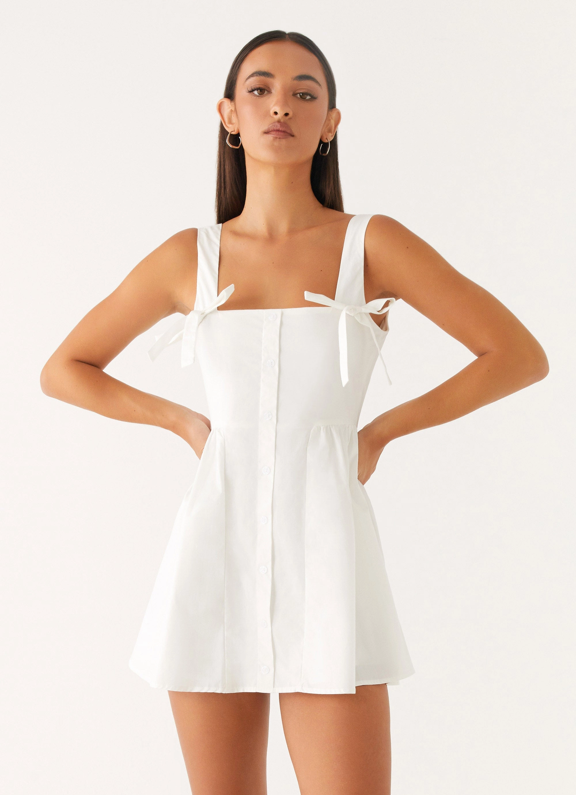 Sophisticated Edge Unconditional Mini Dress - White