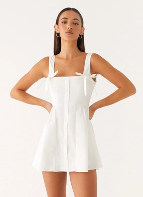 Sophisticated Edge Unconditional Mini Dress - White