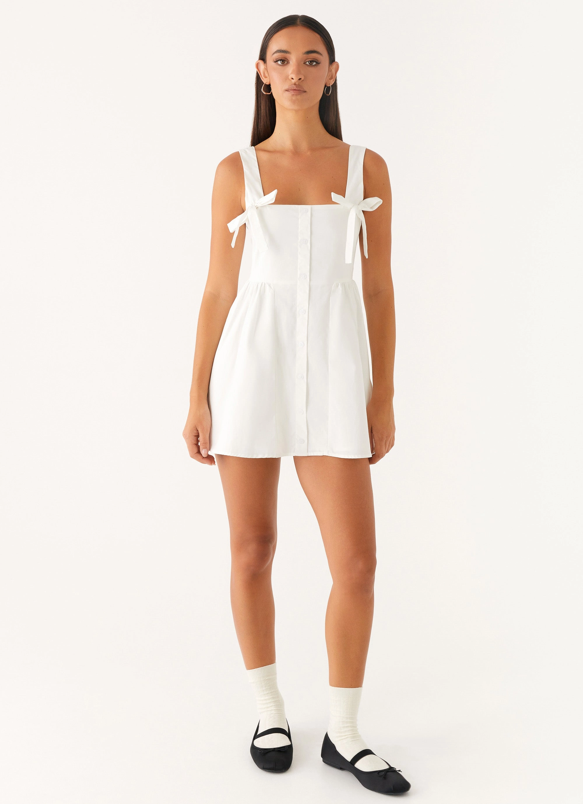 Family Joy Unconditional Mini Dress - White