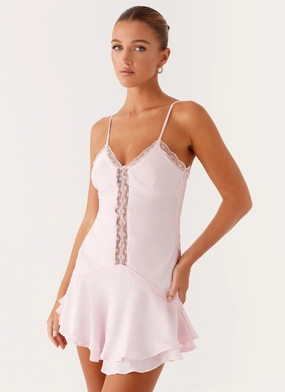 Roya Mini Dress - Pink Subtle Comfort Clean Base