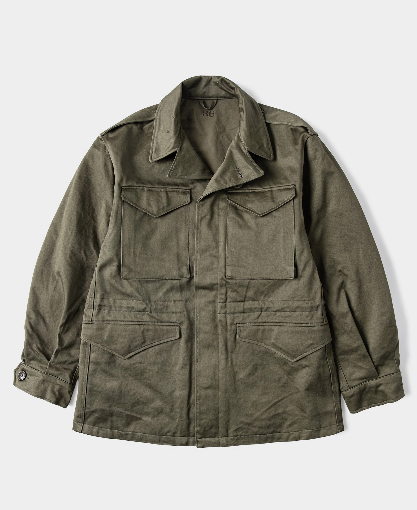 Clean Outer Micro Perforated Panels US Army M-1943 Field Jacket