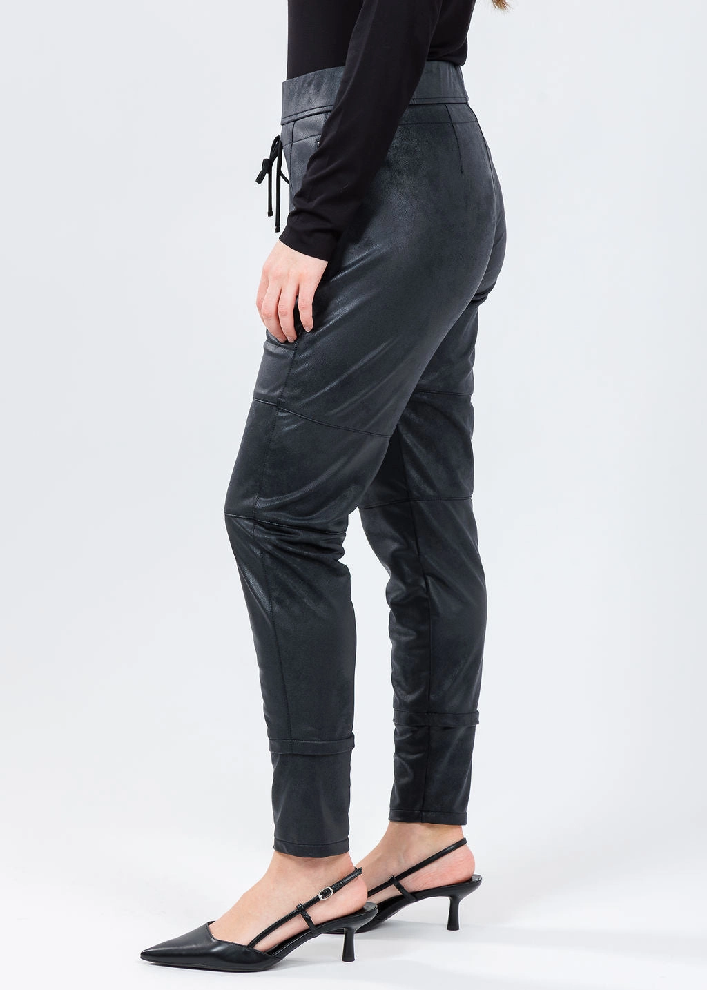 Daywear Vegan Leather Candy Pants - Black