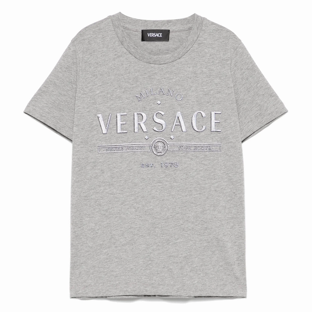 Versace Kids Logo T-shirt Urban Fashion Comfortable Style