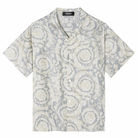 Versace Kids Silk Barocco Shirt Fleece Pullover