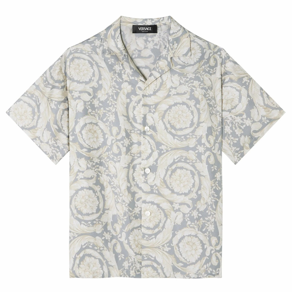 Versace Kids Silk Barocco Shirt Fleece Pullover