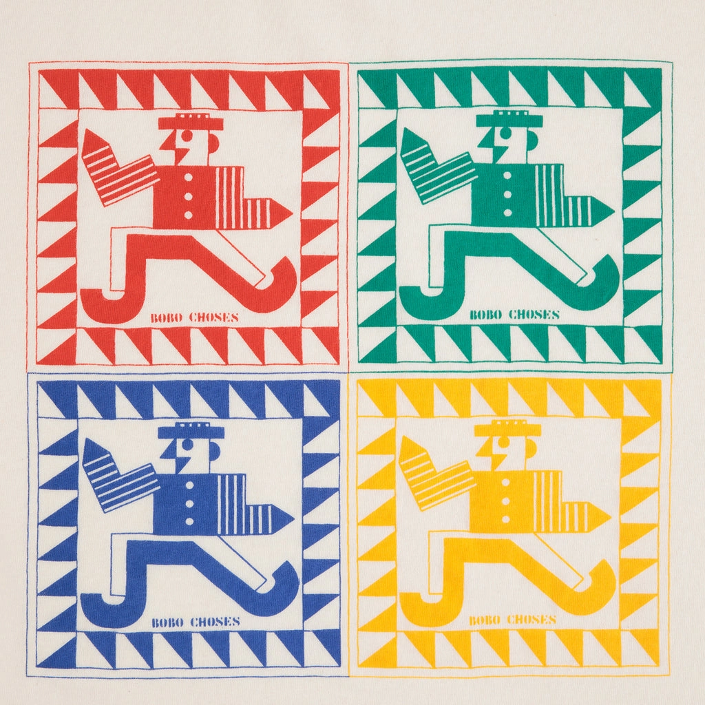 Sporty Look Chill Wear Bobo Choses Rainbow Mr Pencil T-shirt