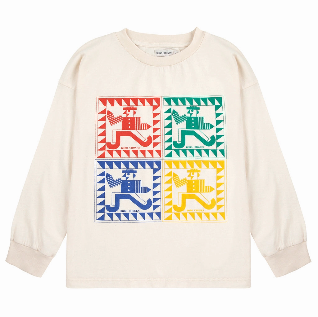 Bobo Choses Rainbow Mr Pencil T-shirt Classic Wearable Playful Design